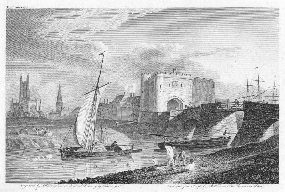 Westgate Bridge in 1798 (Credit: Wikipedia)